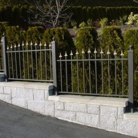 staggered home security fence