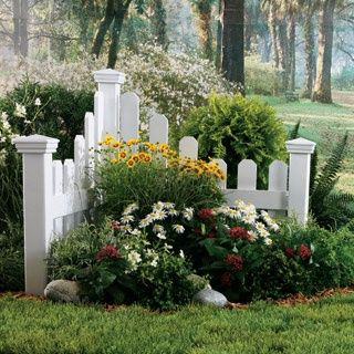 garden accent picket fence