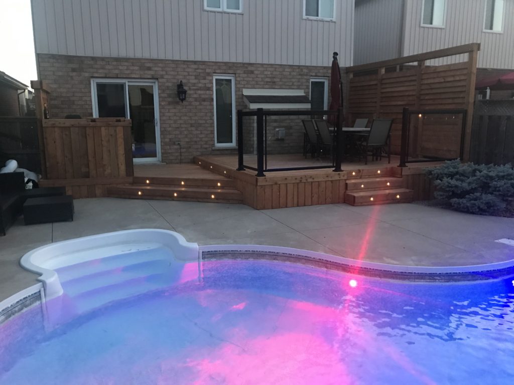 beautiful wooden deck