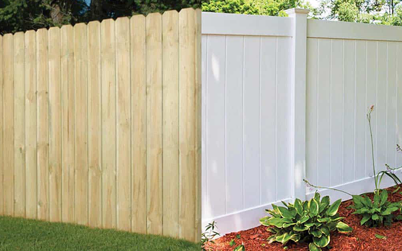 Vinyl Fencing vs. Wood Fencing
