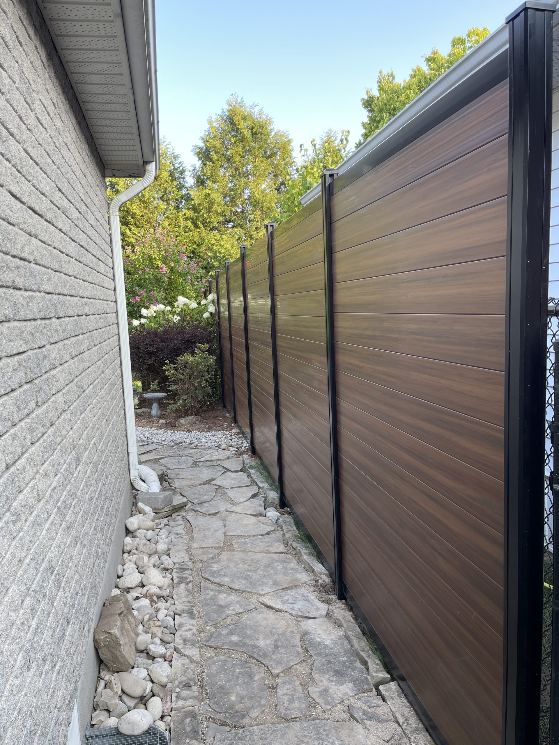 Mocha Walnut with Aluminum posts